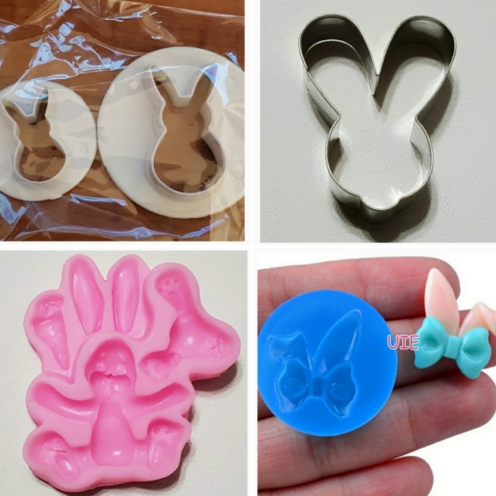 Easter Bundle 5Pcs Bunnies Molds & Cutters